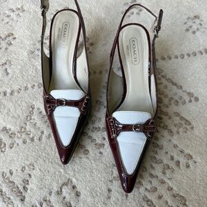 COACH Patent leather Spectator Sling-backs
